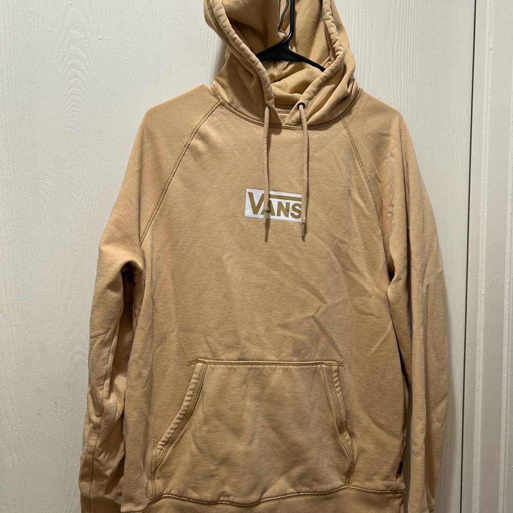 Vans Tan Crewneck Sweatshirt with White Logo Box